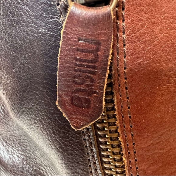 MIISTA Genuine Leather Platform Ankle Booties Two Tone Size 7 - Picture 7 of 11